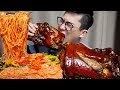 MUKBANG 콩콩이HI! 통족발과 초간단 신김치비빔국수 요리 먹방 Spicy Kimchi noodles & pig hocks ASMR EATING SHOW