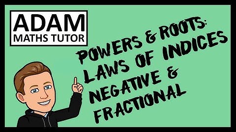 GCSE Powers & Roots: Laws of Indices (Negative & Fractional) - Adam Maths Tutor