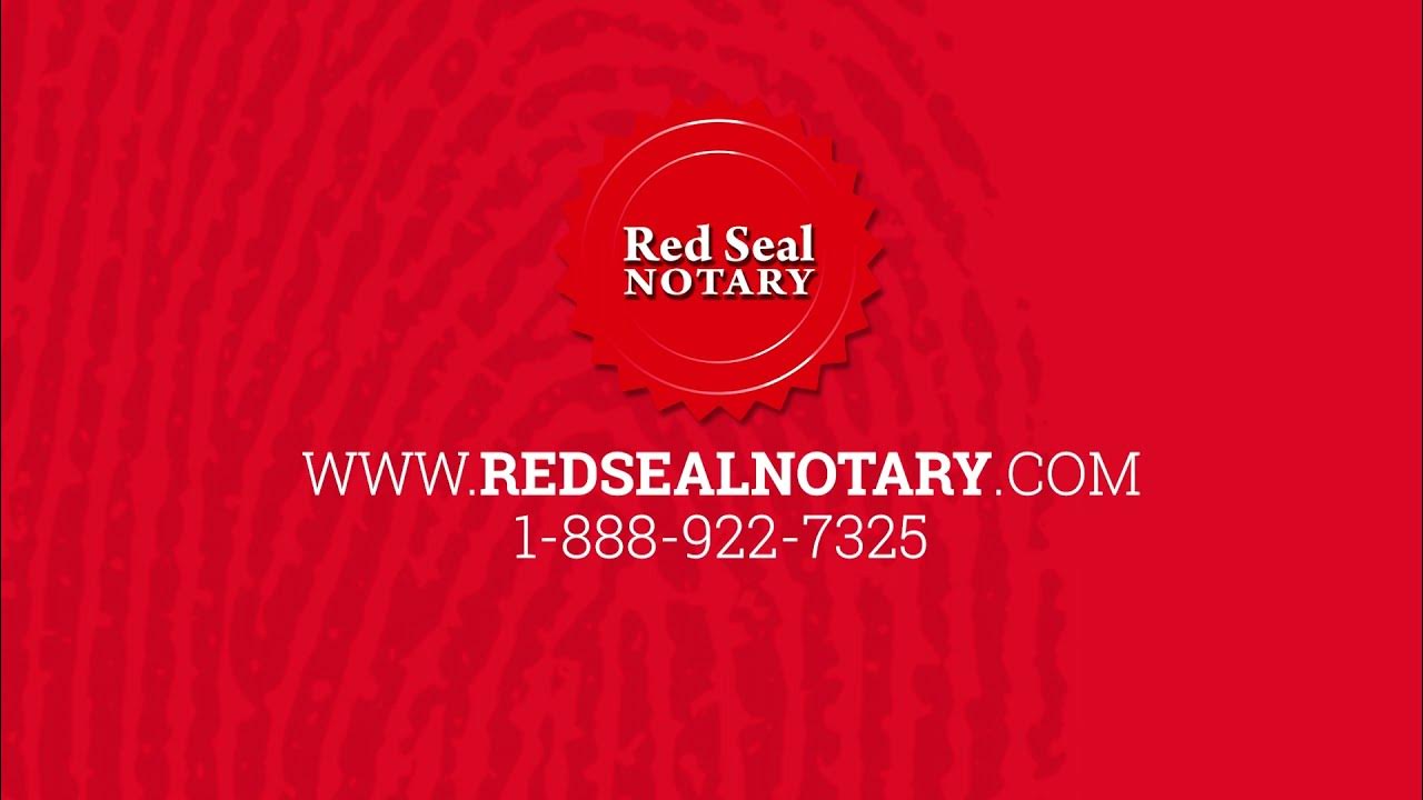 Canada's National Notary Public // Red Seal Notary YouTube