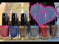 🦄🌈FUN Lacquer Holo Polishes - Live Swatches & Stamping Test 🦄🌈