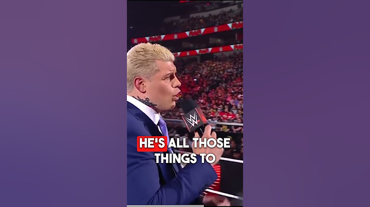 Cody Rhodes Emotional Promo Moment