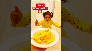 Liza Koş Gel Nerdesin Seni Göremiyorum Gel Sana Patates Kızartması Yaptım Al Yoksa Düşecek Resimi