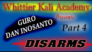 WKA - DAN INOSANTO - PART 4 - SINGLE STICK DISARMS "KEEP IT SIMPLE - SIMPLE = EFFICIENT."