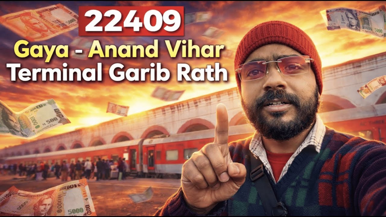 22409 Gaya–Anand Vihar Garib Rath Full Journey Train Experience 😳 | Budget Travel
