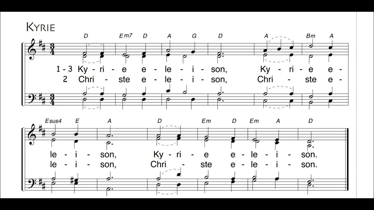 Mass Of St Boniface Kyrie YouTube