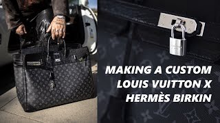 Hand Crafted, Bags, Louis Vuitton Shopping Bag Diy Kit Trendy Birkin  Style Bag