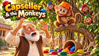Capseller and the Monkeys! 🐒 The Cap Seller Story | Bedtime Story for Kids