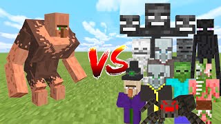 MUTANT VILLAGER vs ALL MOBS in Minecraft Mob Battle