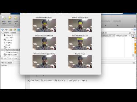 Image detection and extraction using Matlab (mini project).