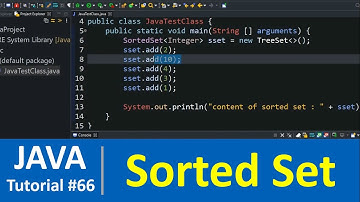Java Tutorial #66 - Java Sorted Set Interface with Examples