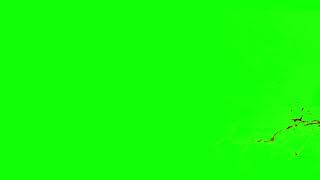  4K Blood Splatter Green Screen