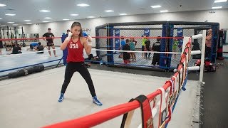 Alexis Lavarine: 14-year old girl boxer training for the Olympics