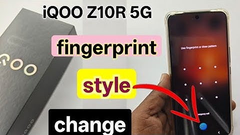How to change fingerprint animation in iqoo z10r | iqoo z10r me fingerprint style change kaise kare