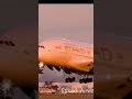 Etihad airways a380 landed in barcelona spain