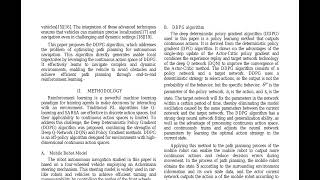 Autonomous Navigation of Unmanned Vehicle Through Deep Reinforcement Learning - ArXiv:24