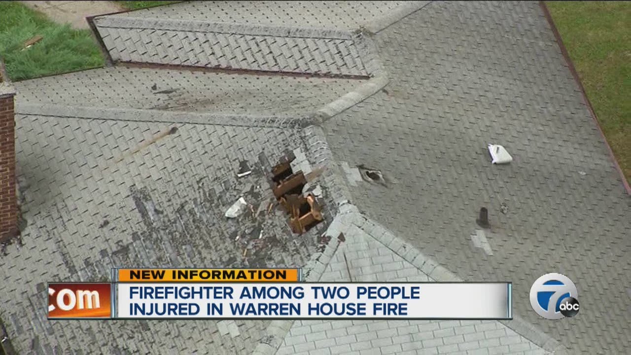 Firefighter among two injured in Warren house fire - YouTube