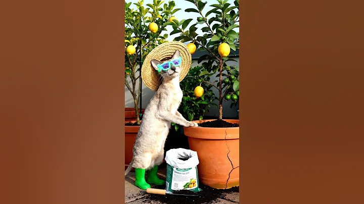 Watch the video about An Oriental Shorthair is Gardening