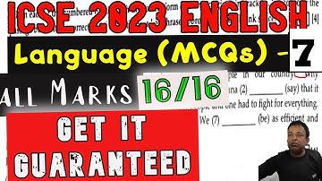 ICSE/ISC 2023 English Grammar | Score 100% Marks in English Paper-1 in ICSE/ISC 2023 Board Exams