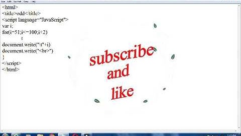 write javascript code to print odd and even number from 1 to 10||JavaScript in hindi