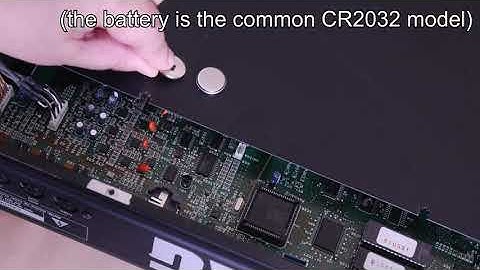 Korg 01/W battery replacement