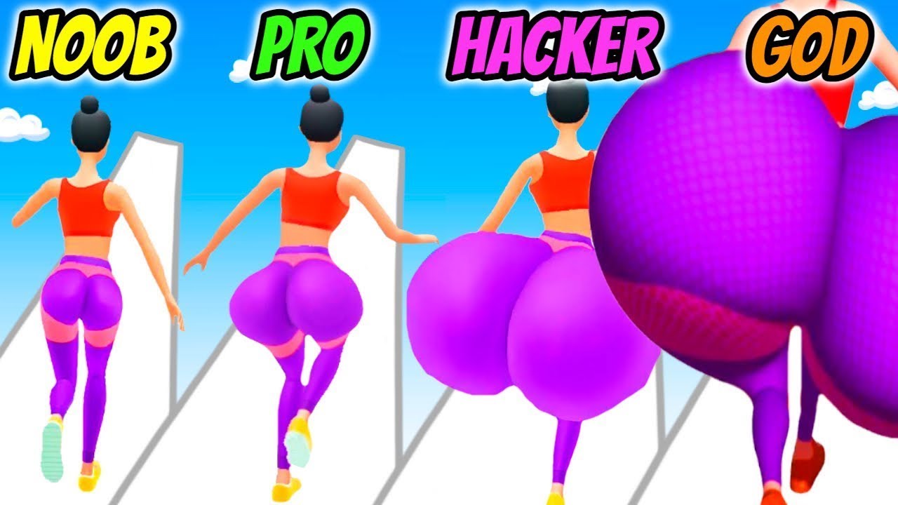 Twerk Race 3d Noob Vs Pro Vs Hacker Vs God Funnygameplay Youtube