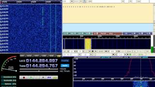 2 meter beacon heard in Reseda 144.295 using SDR & home brew antenna