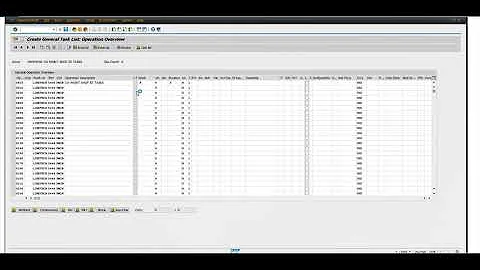 SAP - IA05 - Create general task list - Creating a Maintenance Plan in SAP Step 1
