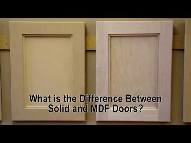What is the difference between solid wood and MDF cabinet doors