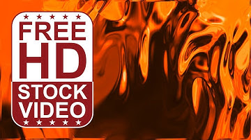 Free Stock Videos – abstract animated orange alien liquid surface deforming merging moving