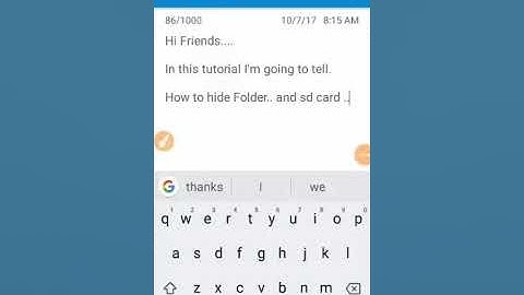 How to hide any folder, video and SD card in your Android mobile without any application