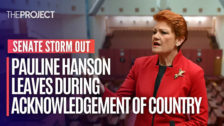 Pauline Hanson Storms Out Of The Senate During Ack...