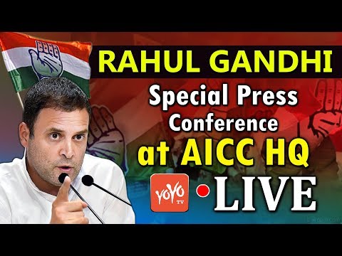 LIVE : Rahul Gandhi Special Press Conference at AICC HQ Delhi | Congress LIVE | YOYO TV LIVE