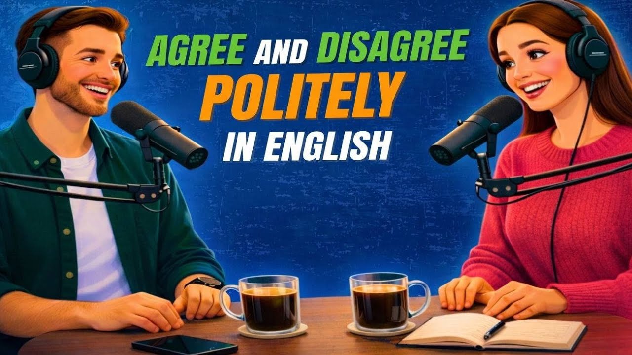 Easy English Conversation for Beginners | Agree & Disagree Politely | English Speaking Practice