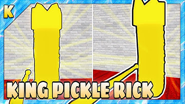 How To Get “KING PICKLE RICK” BADGE + KING PICKLE RICK MORPH/SKIN in PIGGY FIND BADGES GAME | Roblox
