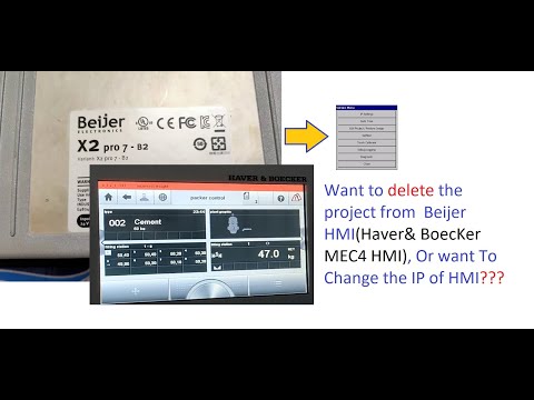 How to enter in service menu of Beijer HMI or Haver ROTO packer MEC4 HMI?