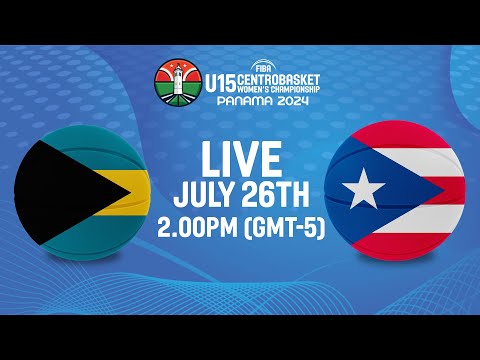 Group Phase | BAH v PUR | Full Basketball Game | FIBA Centrobasket U15 Women's Championship 2024