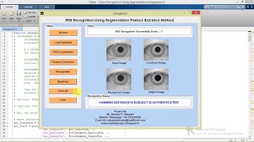Iris Recognition System Matlab Project Code IEEEproject FinalYearProject EngineeringProject