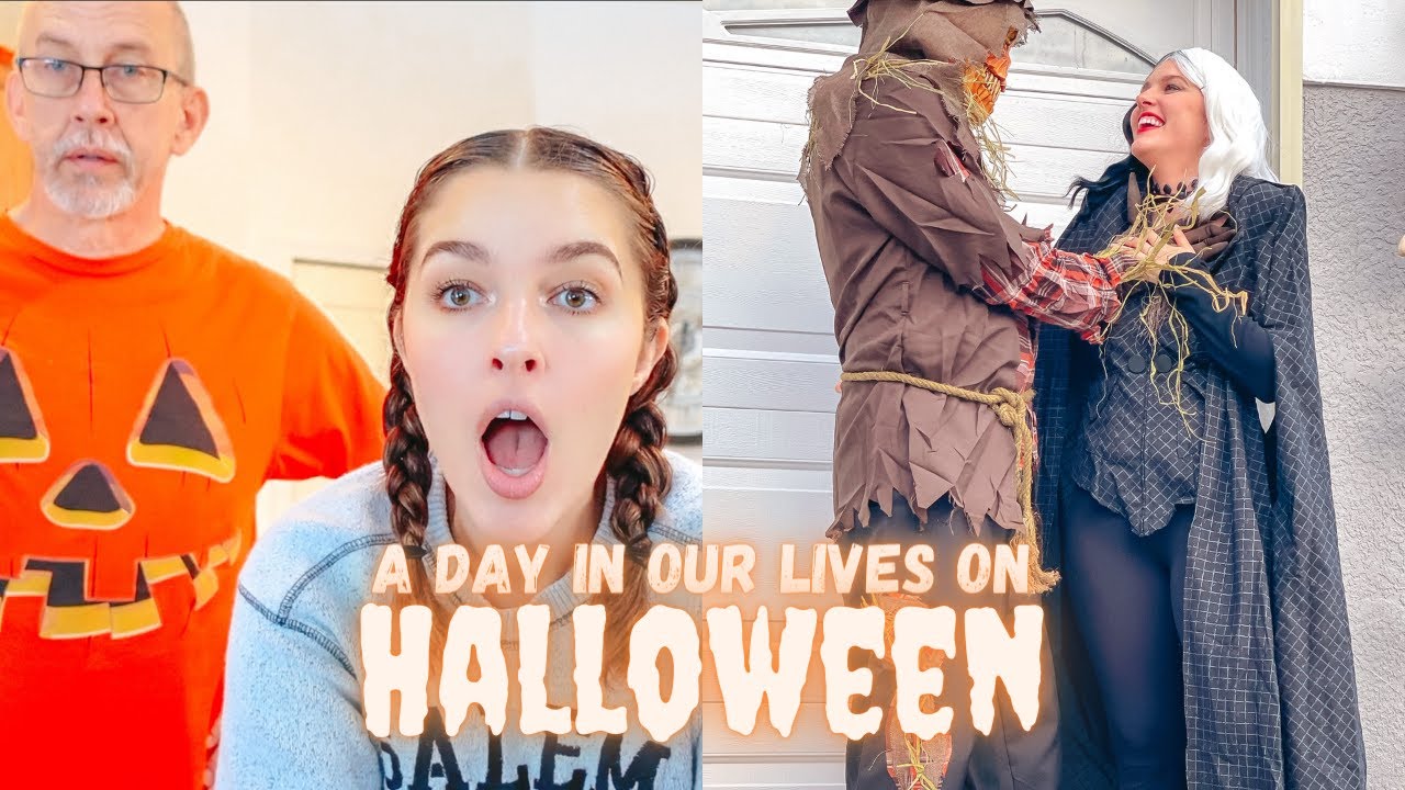DAY IN OUR LIVES ON HALLOWEEN! | HALLOWEEN 2021