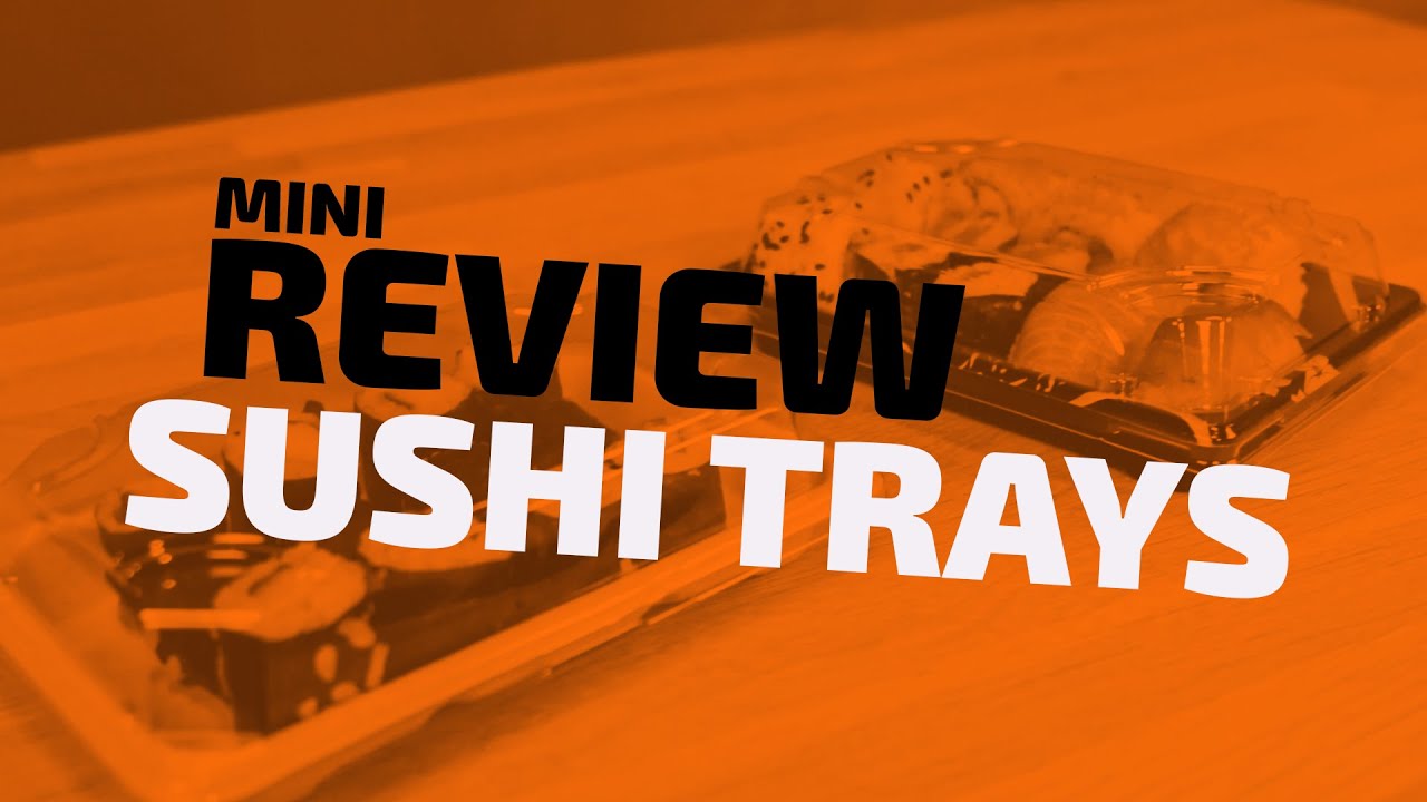 Disposable Discounter mini Review Sushi Trays YouTube
