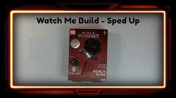 Watch Me Build! Block Tech - Block Bouquet - Black Rose 2024 - Sped Up with Halloween Music