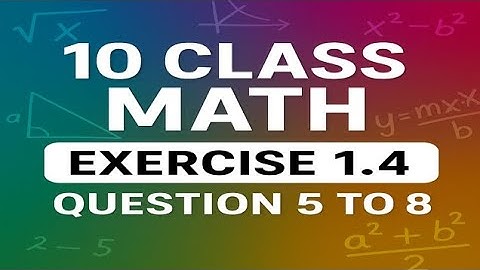 10th Class Math | Exercise 1.4 | Radical Equations | Questions 1 to 4 Solved