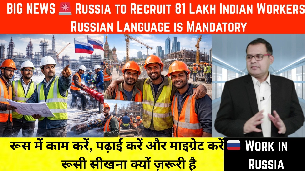 Indian Students & Workers: Russia is Calling | Learn Russian Now | Study Work and Migrate to Russia