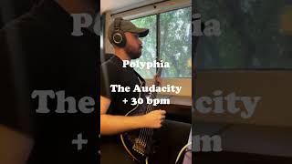Polyphia - Audacity Bass but played 30 bpm faster