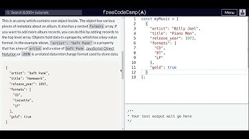 Lesson 92 | Basic JavaScript | Manipulating Complex Objects