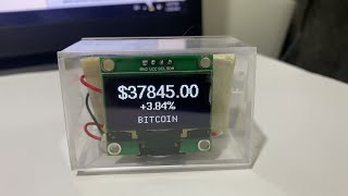 DIY Crypto Currency Ticker Using ESP8266 and OLED display