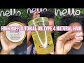 Refresh High Puff Tutorial on Natural Hair|Type 4 Natural Hair| Curly Hairstyles| #Shorts