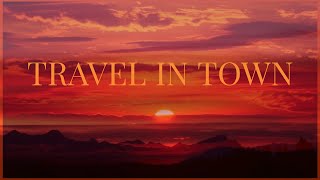 10 Minutes Travel in Town Alone | Sunset | Evening Music | Ghost Town Explore | Calm Ambience Sound