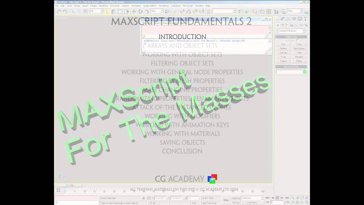 3DS MAX - CG Academy Tutorials Serie 13 ] - [ 0 - Introduction - YouTube
