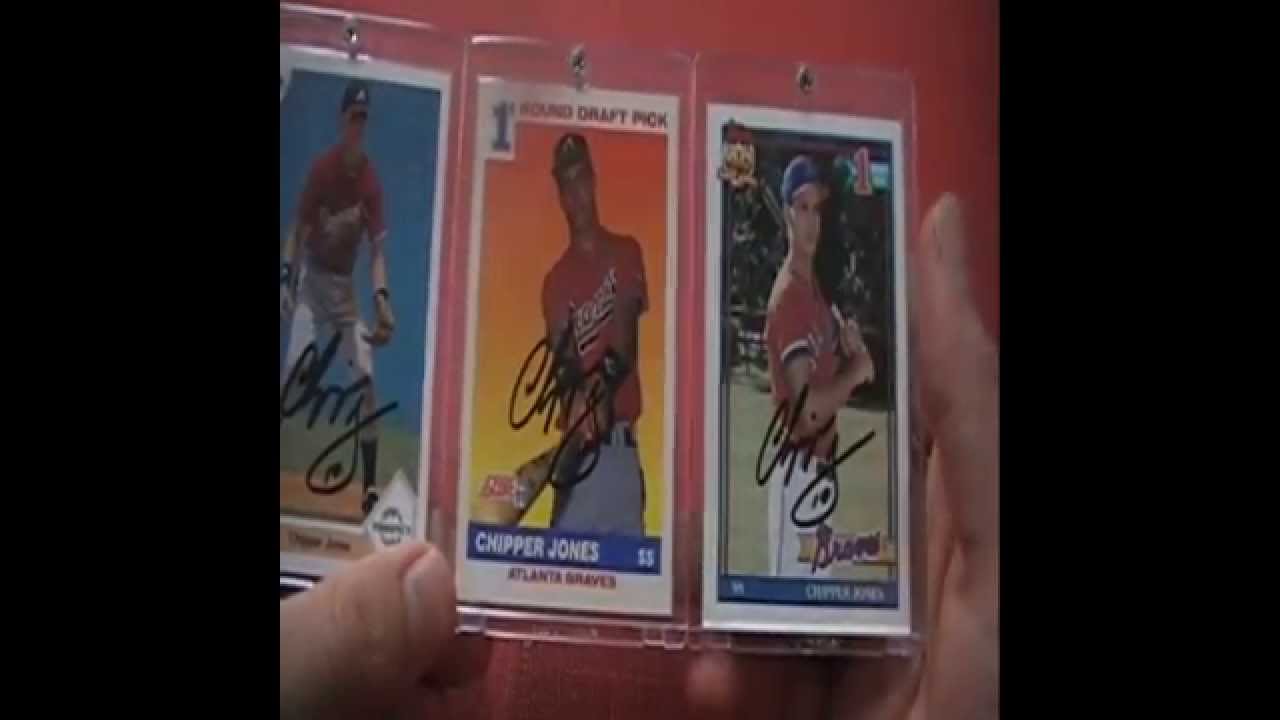 Chipper Jones signed Rookie, and Rusney Castillo Signed Rookie