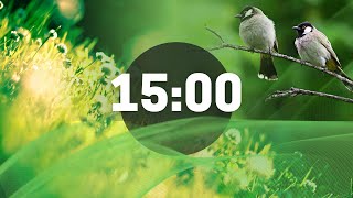 Nature Sounds Bird Signing. 15 Minute Relaxing Timer